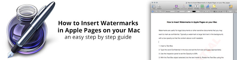 how do you insert a watermark in word for mac